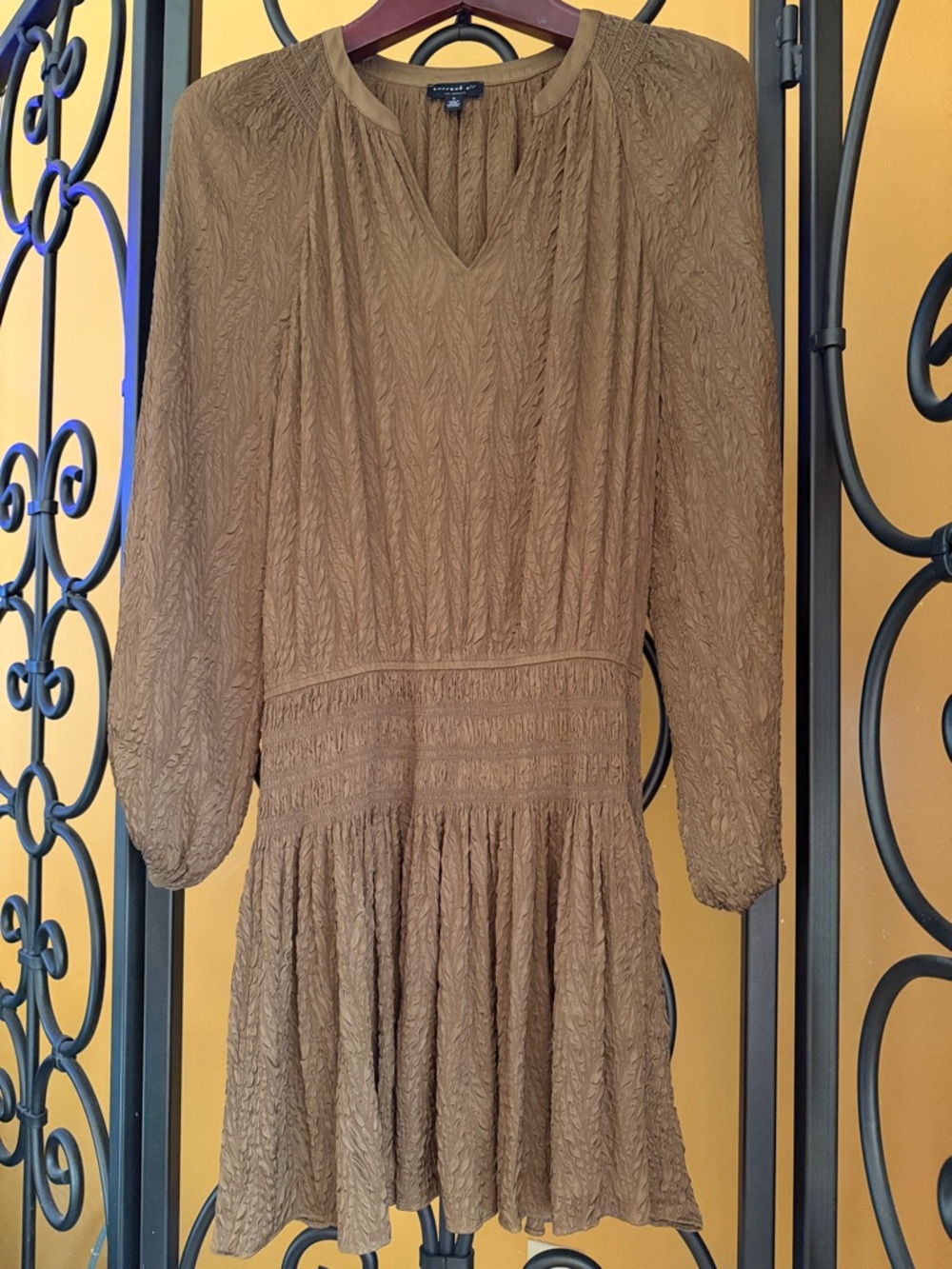 CURRENT AIR Crinkly Textured Mini Dress